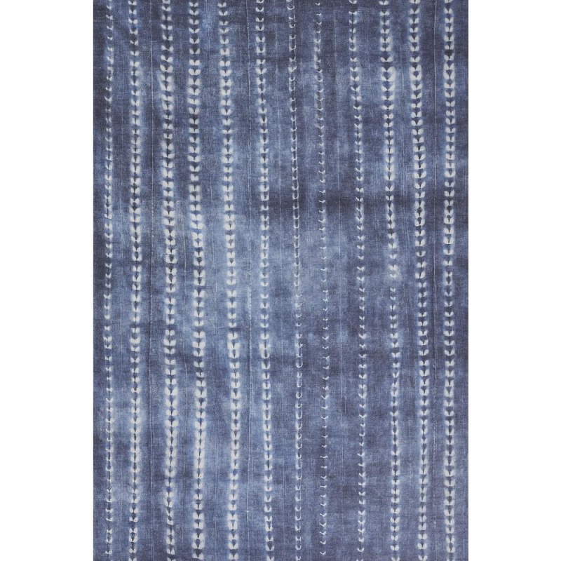 Contemporary Rectangle Area Rug, Denim, 7'6" X 9'6"