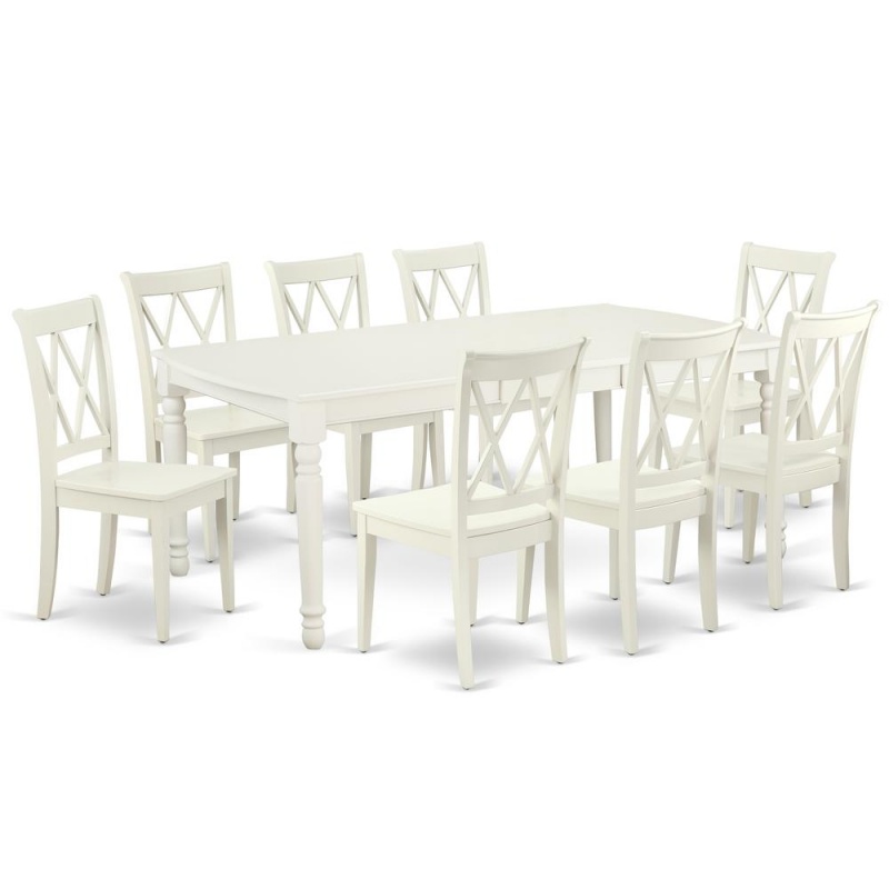 Dining Room Set Linen White, Docl9-Lwh-w