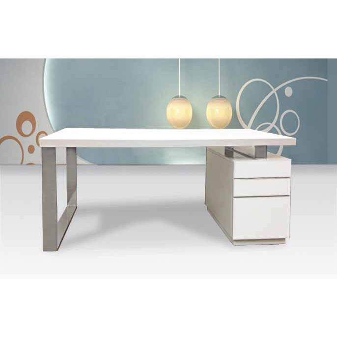 Desk,63"X28"x30", White Lacquer