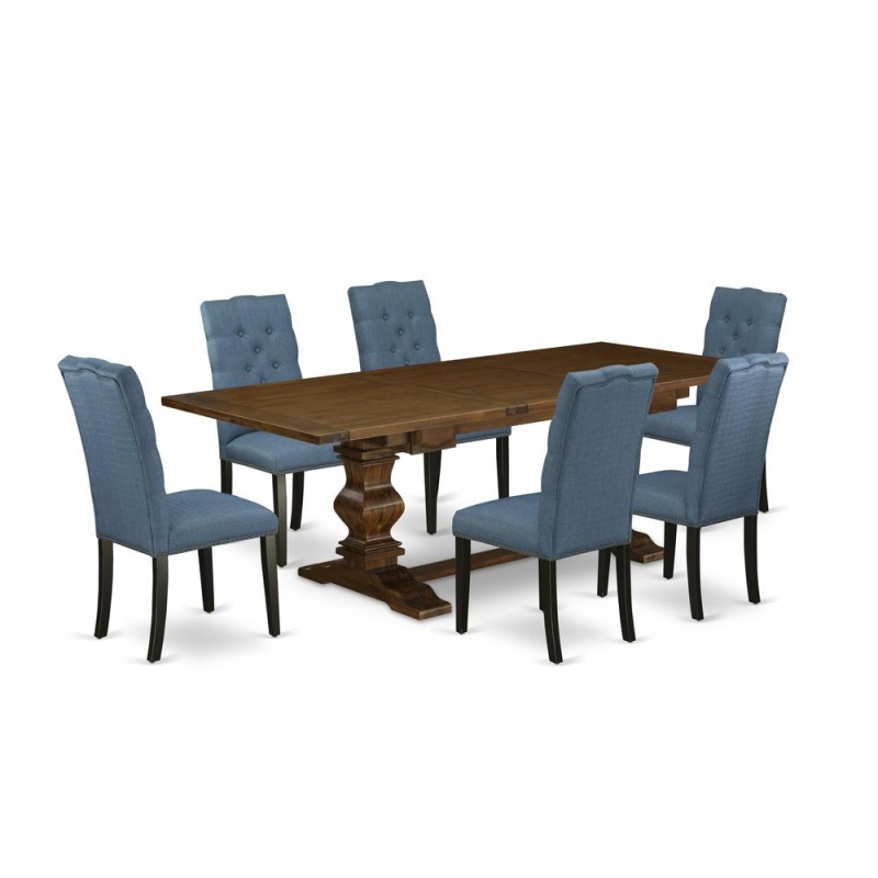 East West Furniture Dining Room Set, 42X92 Inch