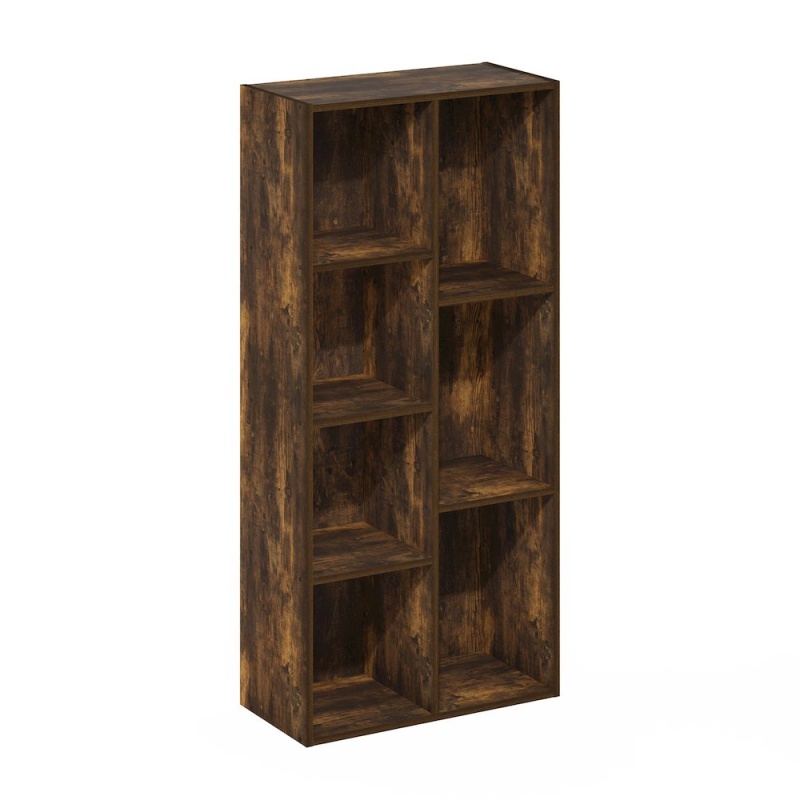 Luder 7-Cube Reversible Open Shelf, Amber Pine
