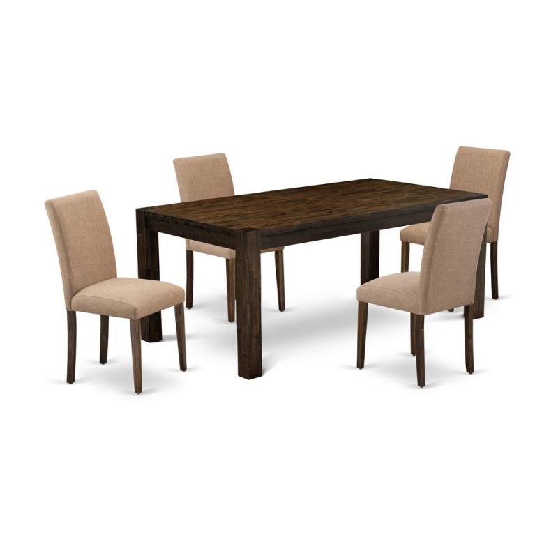 East West Furniture 5Pc Dining Table Set