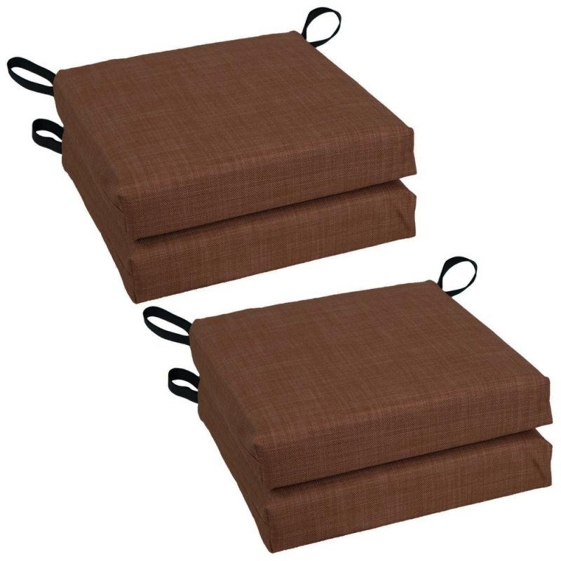 Set Of 4 Outdoor Chair Cushions, Cocoa