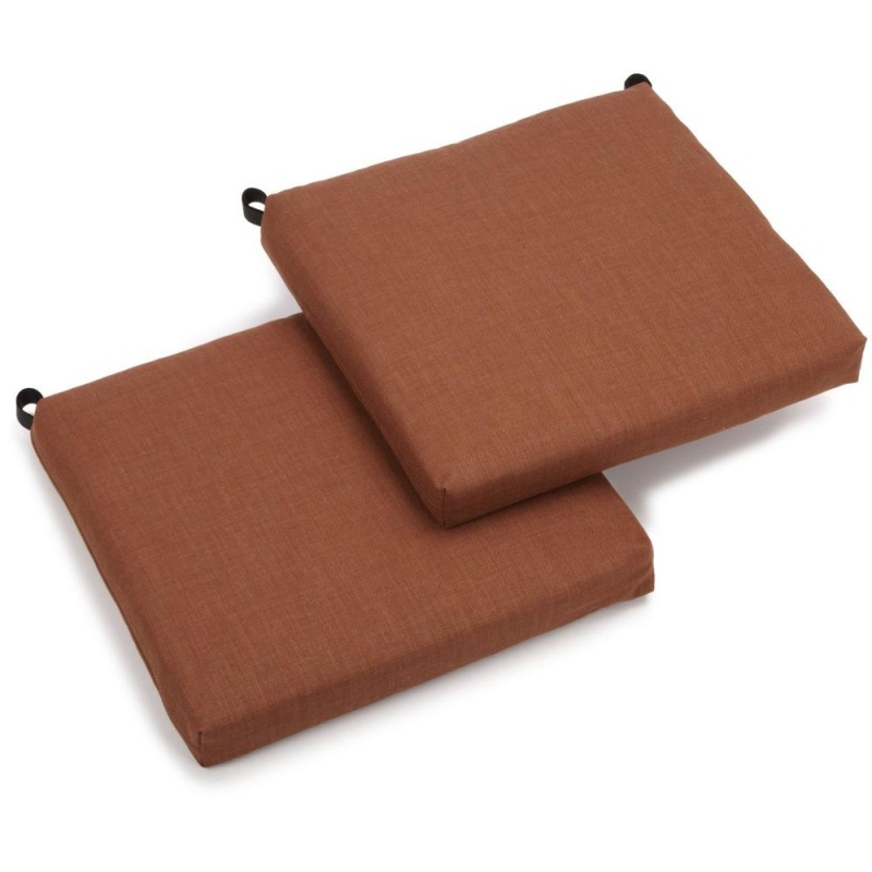 20-Inch by 19-Inch Spun Polyester Chair Cushion Set of Two