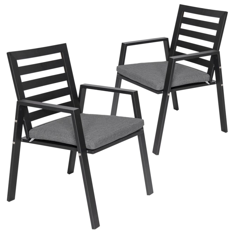 Chelsea Modern Patio Dining Armchair Set Of 2