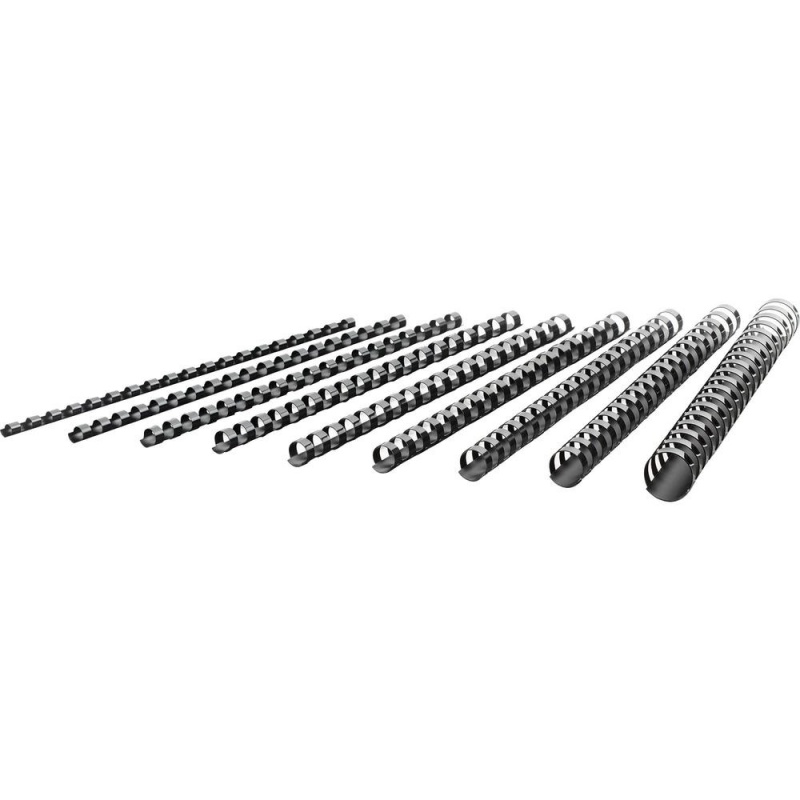 Mead Combbind Binding Spines - 1" Maximum Capacity - 200 X Sheet Capacity - For Letter 8 1/2" X 11" Sheet - Plastic - 125 / Box