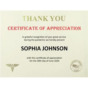 St. James® Premium-Weight Certificates - 65 Lb - "Thank You" - 8.5" X 11" - Inkjet, Laser Compatible - Ivory, Gold Foil - 25 / Pack - Taa Compliant