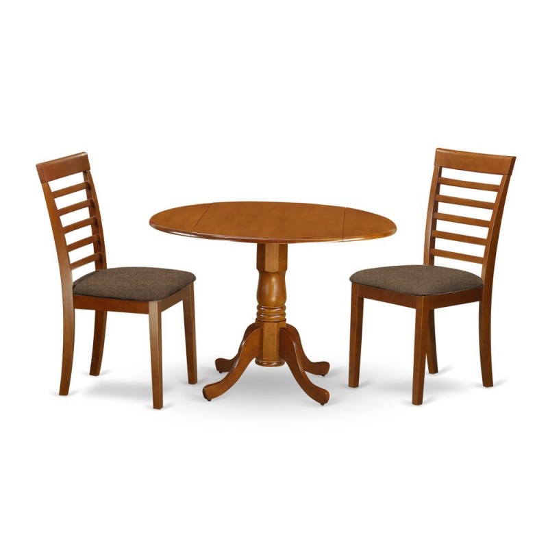 3 Pc Kitchen Table Set with 2 Dining Chairs