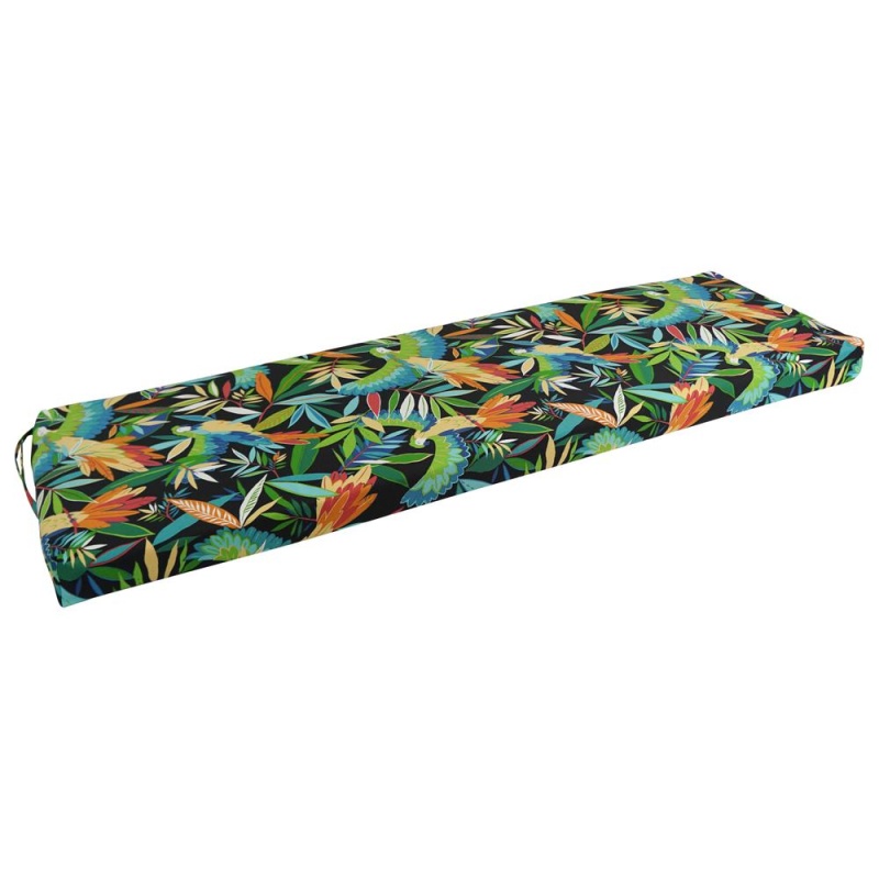 60-Inch by 19-Inch Patterned Outdoor Bench Cushion