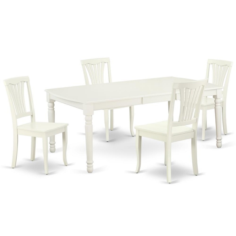Dining Room Set Linen White, Doav5-Lwh-w