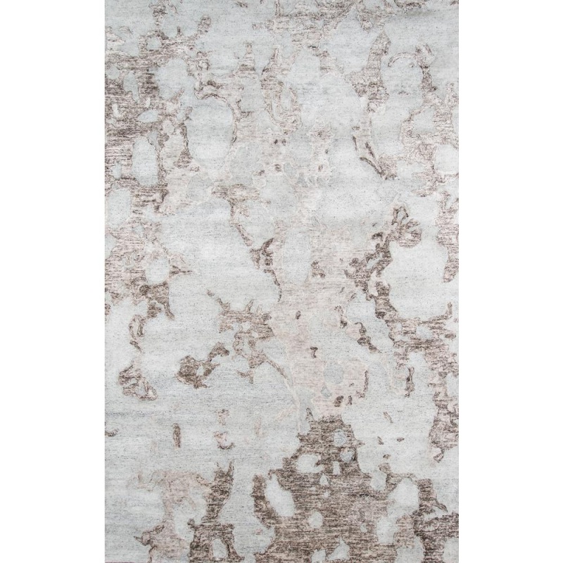 Contemporary Rectangle Area Rug, Grey, 3'6" X 5'6"