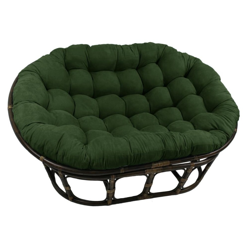 78-Inch By 58-Inch Solid Microsuede Double Papasan Cushion 93304-78-Ms-Hg
