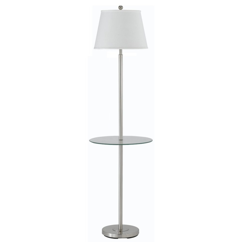 150W 3-Way Andros Floor Lamp with Glass Tray