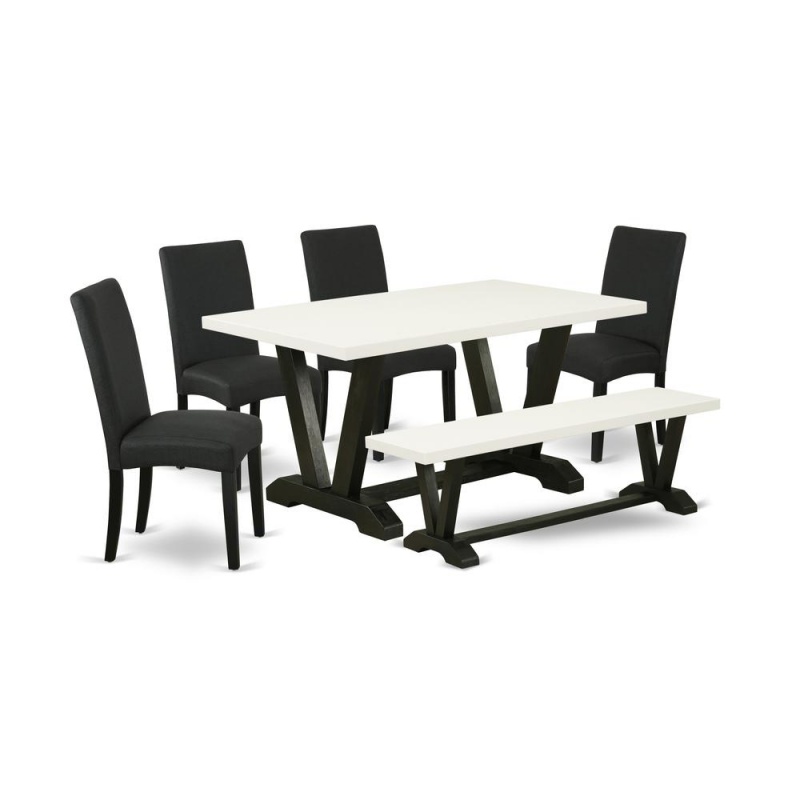 East West Furniture 6-Pc Kitchen and Dining Room Set