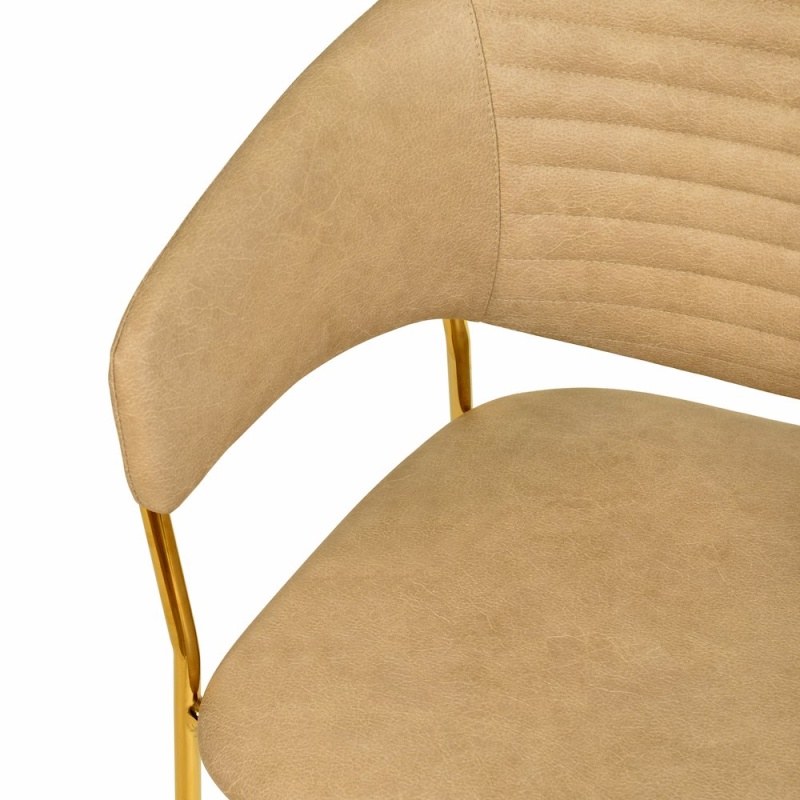 Bella Collection Modern Dining Chair in Taupe, Set of 2