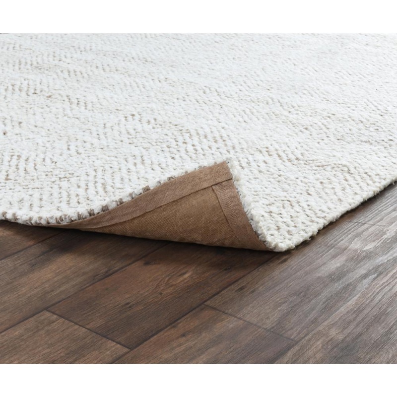 Chevron Hand-Woven Jute Area Rug By Kosas Home Ivory/Natural