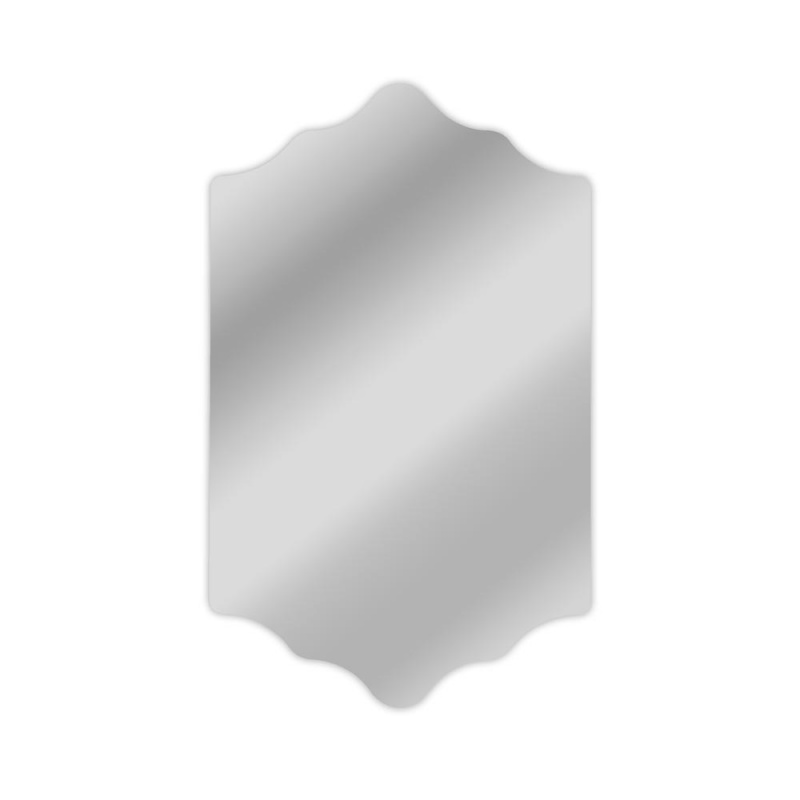 Chloe's Reflection Frameless Wall Mirror 35" Height