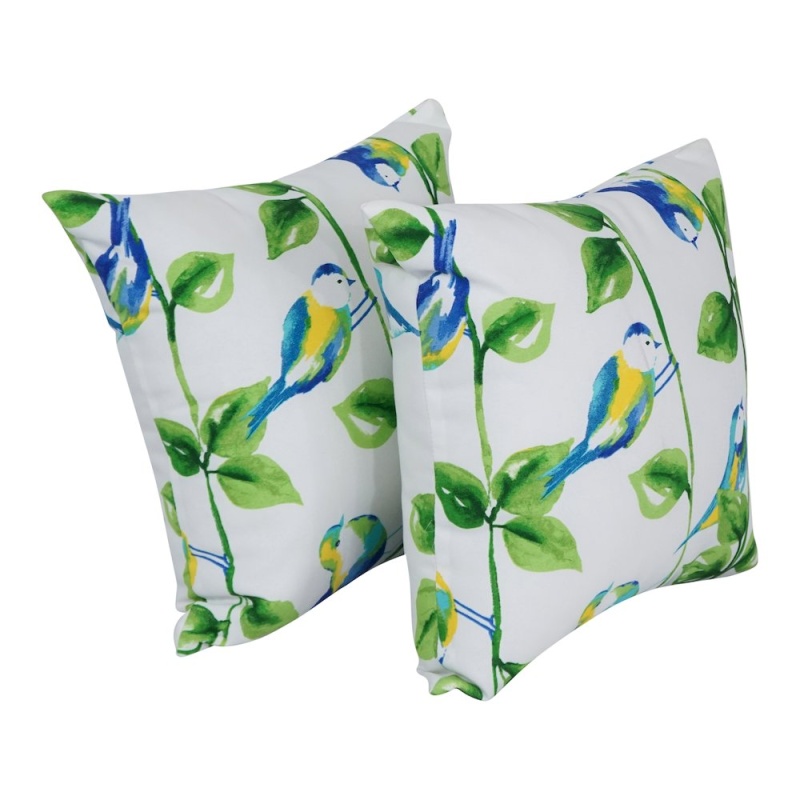17-Inch Square Polyester Outdoor Throw Pillows (Set of 2)