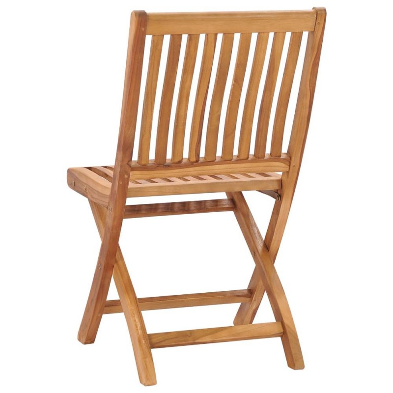 Vidaxl Folding Garden Chairs 2 Pcs Solid Teak Wood 5105