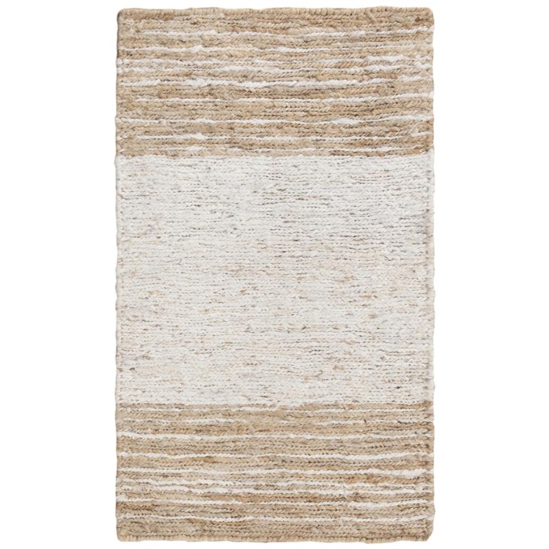 Hand Woven Flat Weave Pile Jute Rug, 8' X 10'
