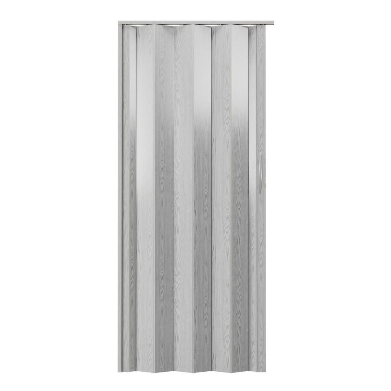 48" W Double Walled Foldable Heavy Duty Accordion Doors, Grey