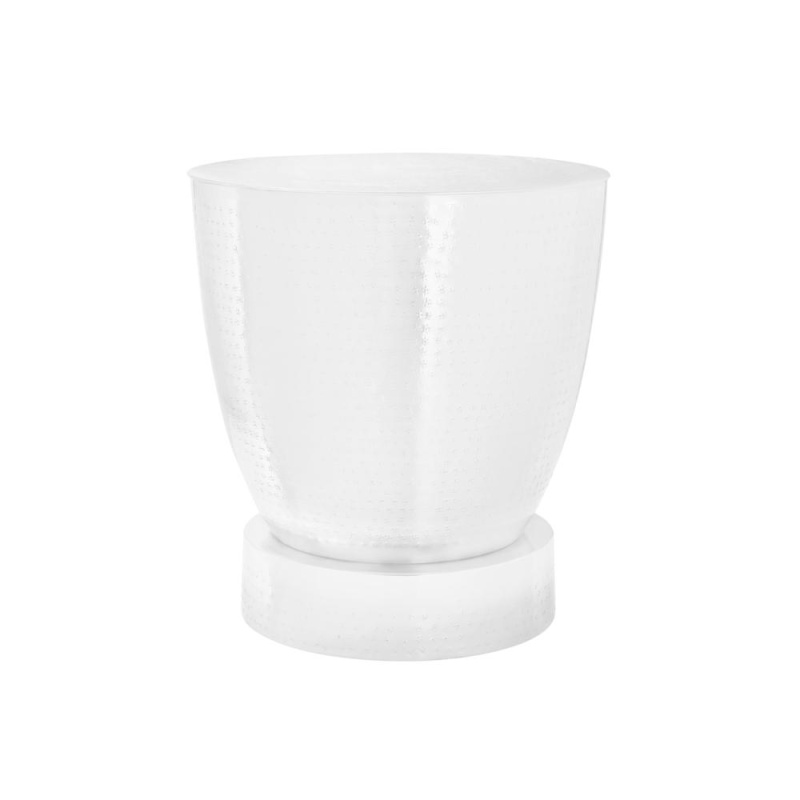 Accent Table, Drum, White