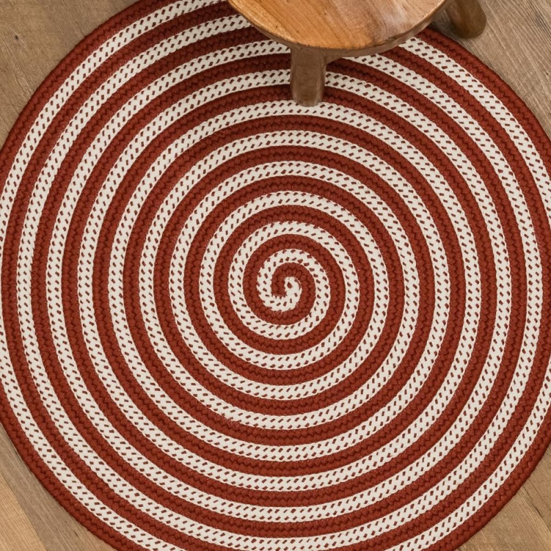 Candy Cane Rugs - Red 35” X 35”