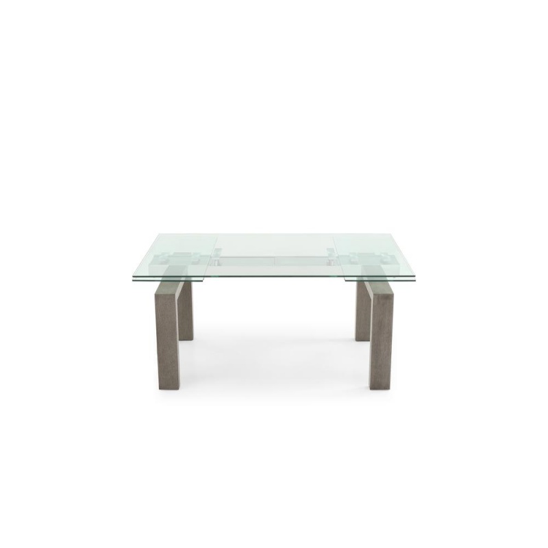 Davy Extendable Dining Table In Gray