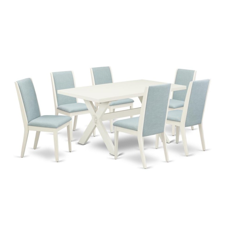 East West Furniture 7-Piece Dinette Set