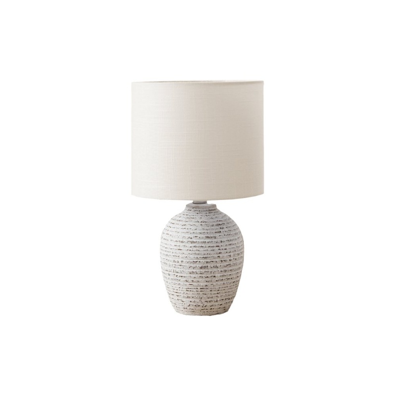 17" Ivory Ceramic Table Lamp