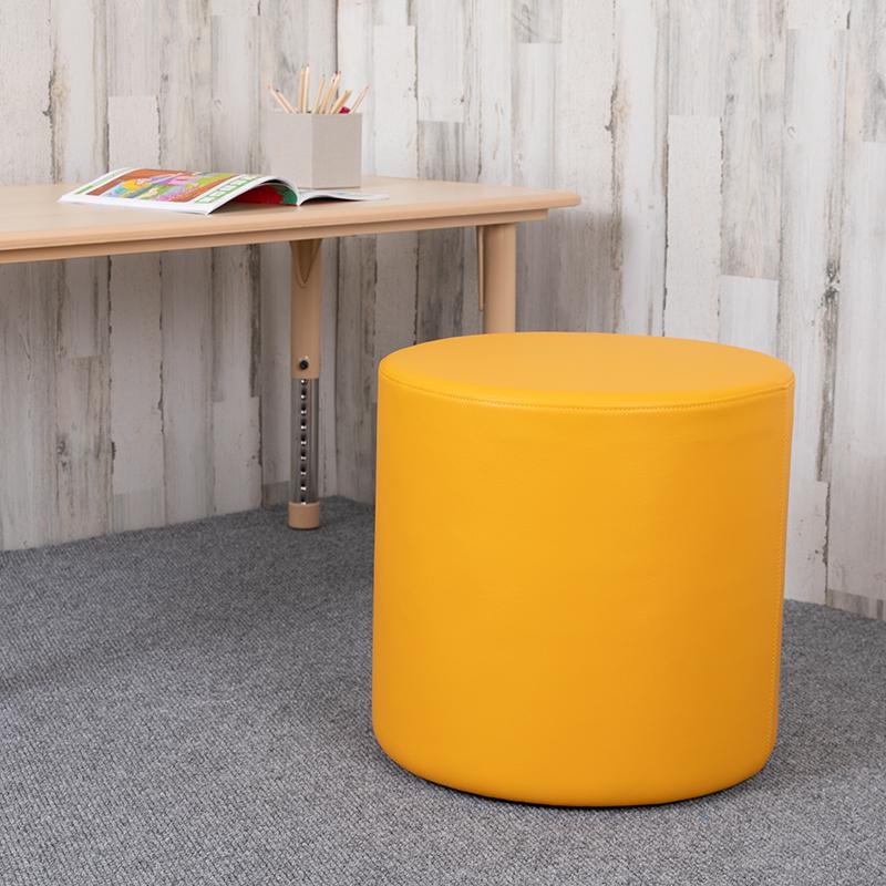 Soft Seating Collaborative Circle For Classrooms And Common Spaces - 18" Seat Height (Yellow)