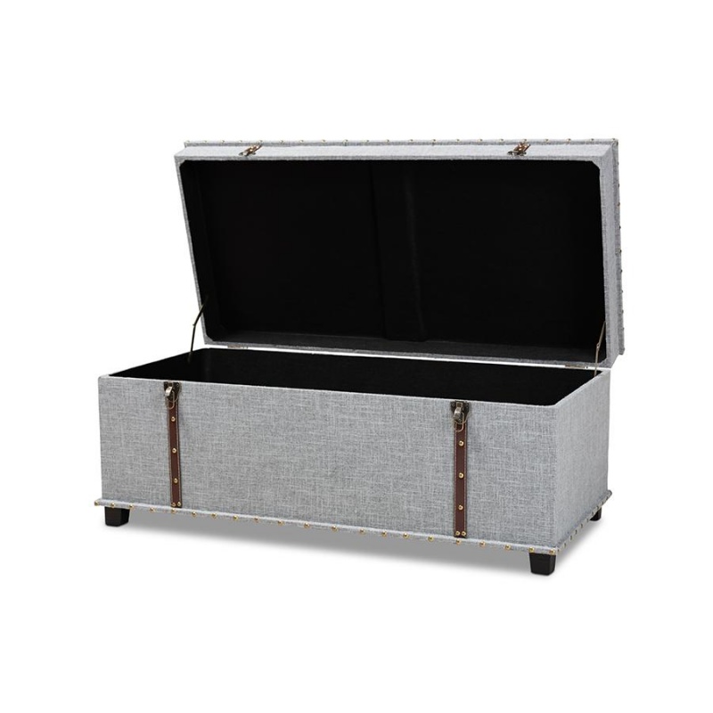 Baxton Studio Kyra Modern And Contemporary Grey Fabric Upholstered