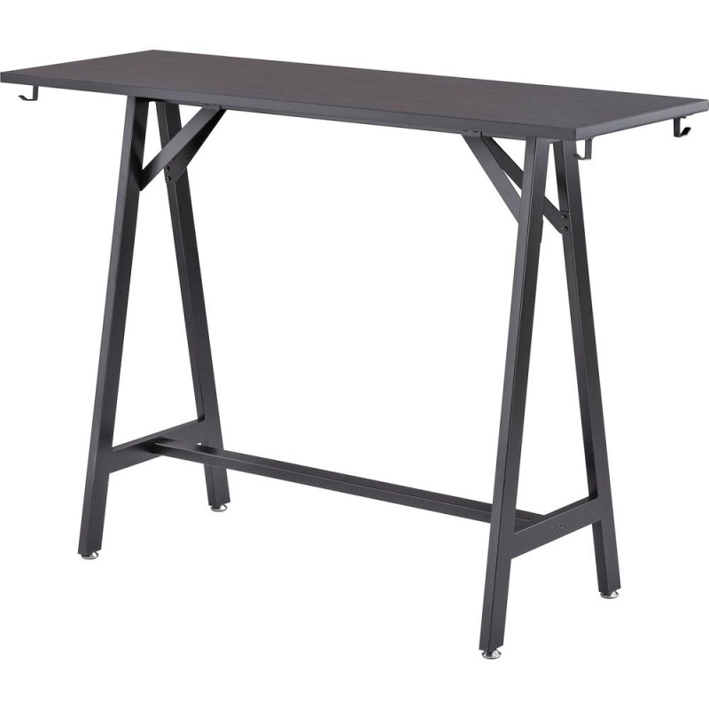 Safco Spark Teaming Table Standing-Height Tabletop - Black Rectangle Top - 60" Table Top Length X 20" Table Top Width X 1" Table Top Thickness - Assembly Required - Multi