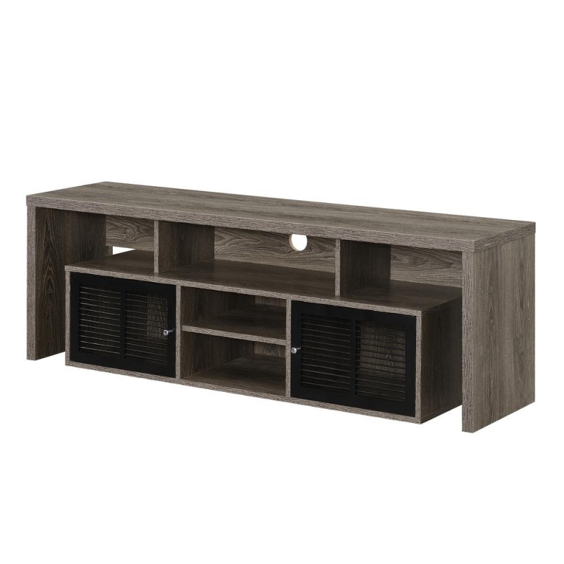 Lexington 60 Inch TV Stand With Storage Cabinets and Shelves