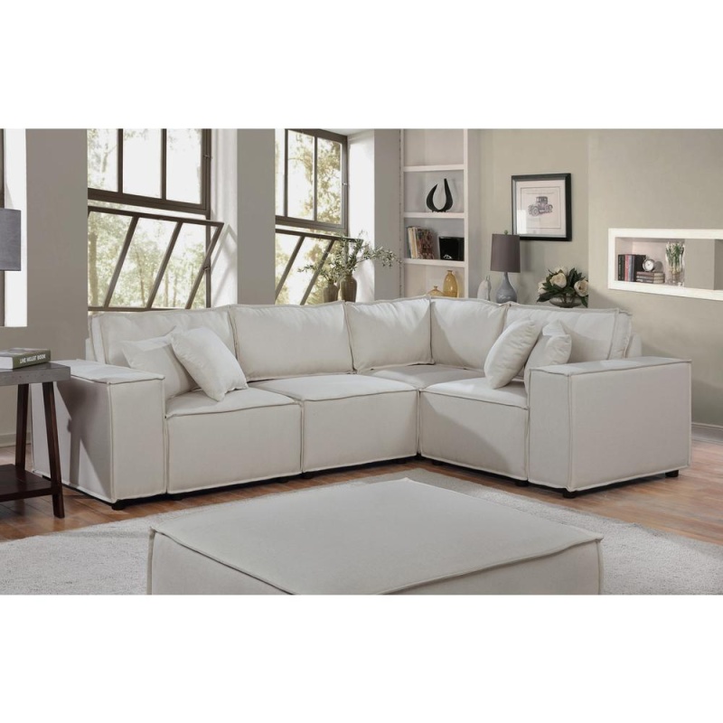 Melrose Modular Sectional Sofa With Ottoman