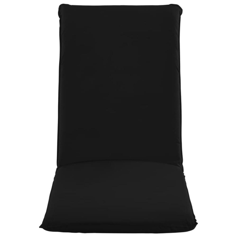 Vidaxl Foldable Sunlounger Oxford Fabric Black 6043
