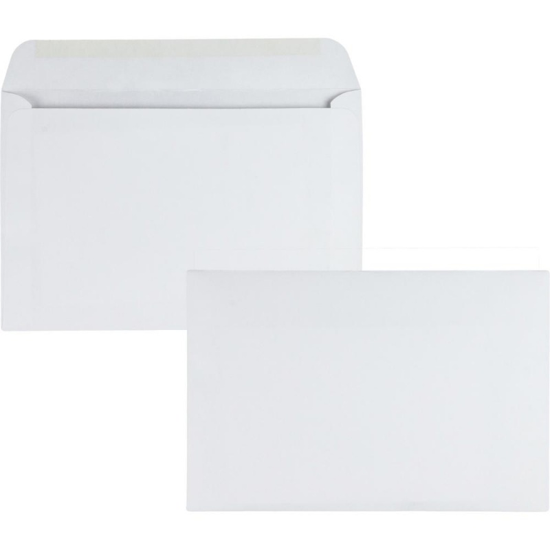 Quality Park 6 X 9 Booklet Envelopes With Open Side - Booklet - #6 1/2 - 6" Width X 9" Length - 24 Lb - Gummed - Paper - 500 / Box - White