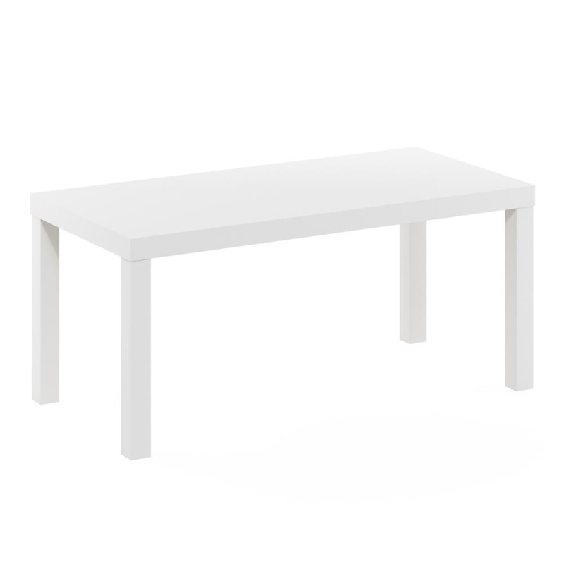 Furinno Classic Simple Coffee Table For Living Room, White