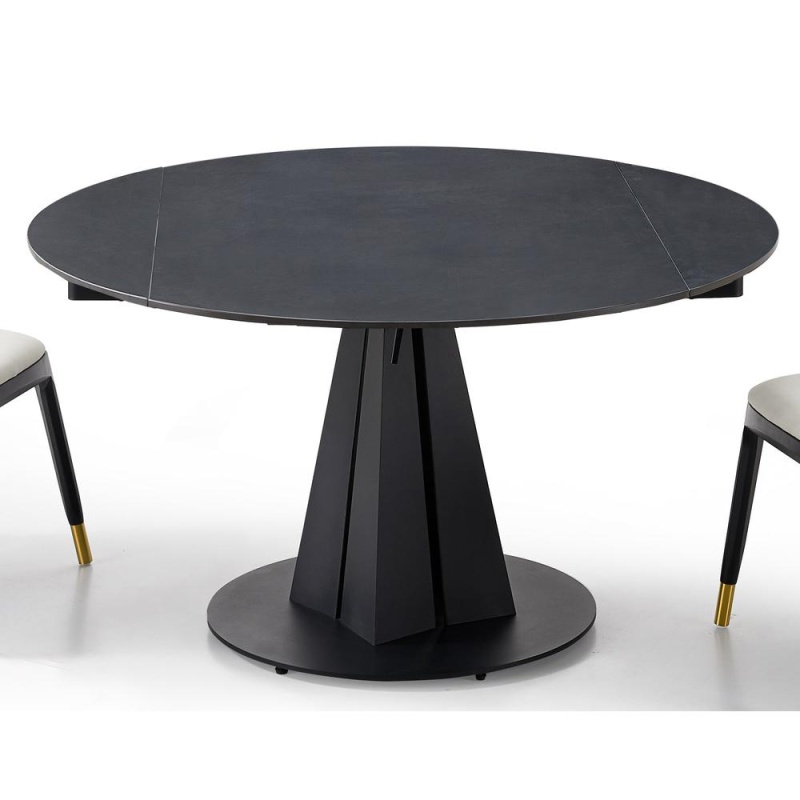Sintered Stone Dining Table With Solid Steel Legs