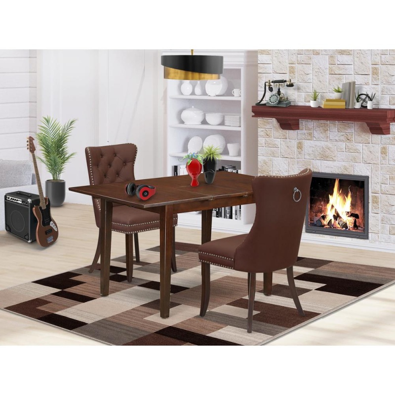 3 Piece Dinette Set with Butterfly Leaf Table
