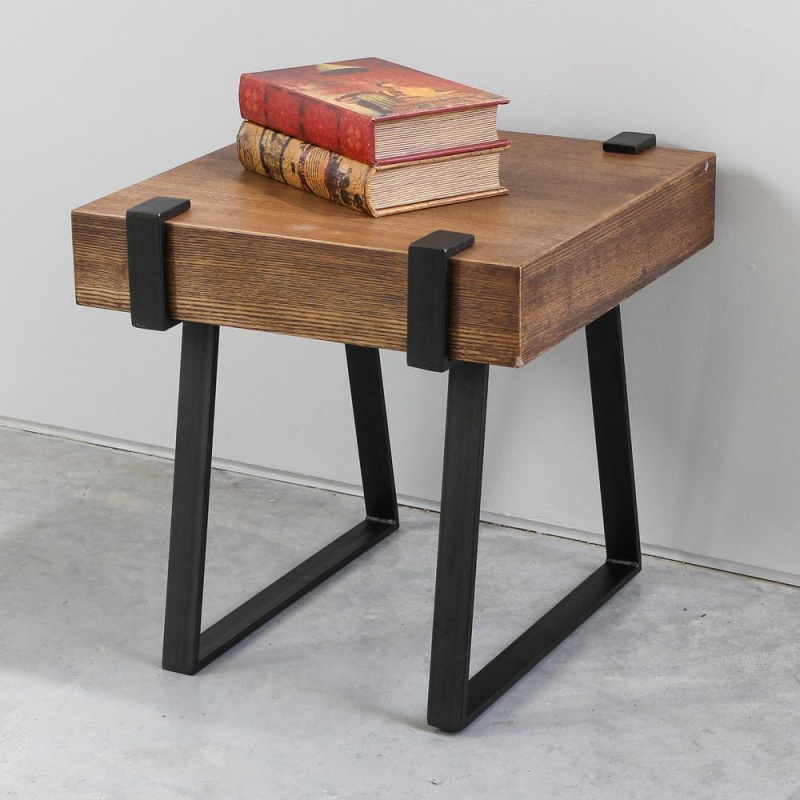 Hamburg Contemporary Contemporary Mdf/Metal End Table