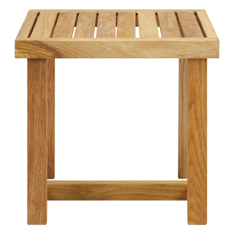 18" Shower Bench With Solid American White Oak
