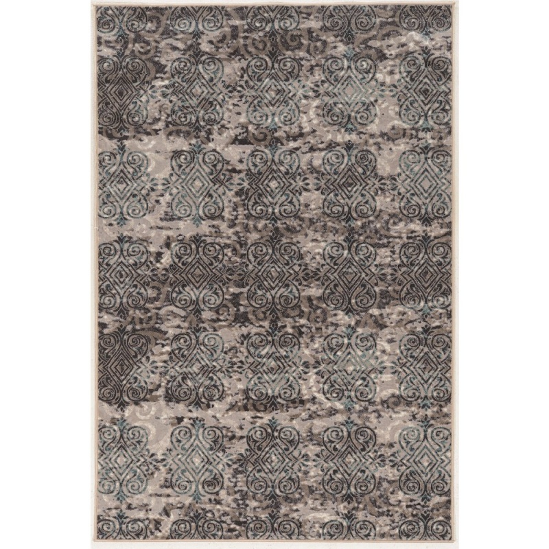 Vintage Clara Grey & Blue 8X10 Rug