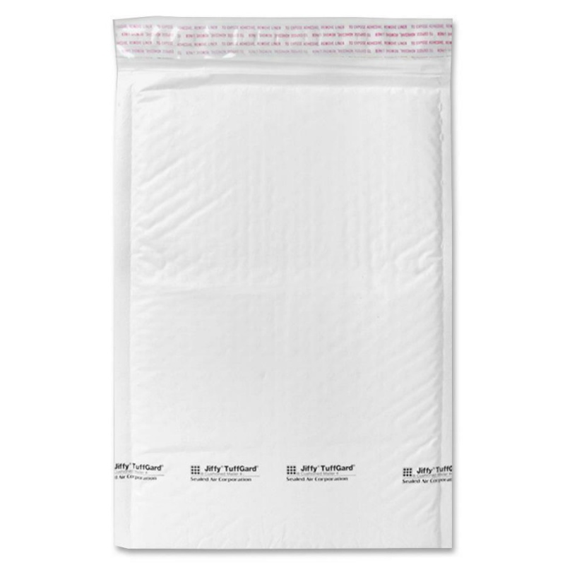 Sealed Air Tuffgard Premium Cushioned Mailers - Bubble - #4 - 9 1/2" Width X 14 1/2" Length - Peel & Seal - Poly - 25 / Carton - White
