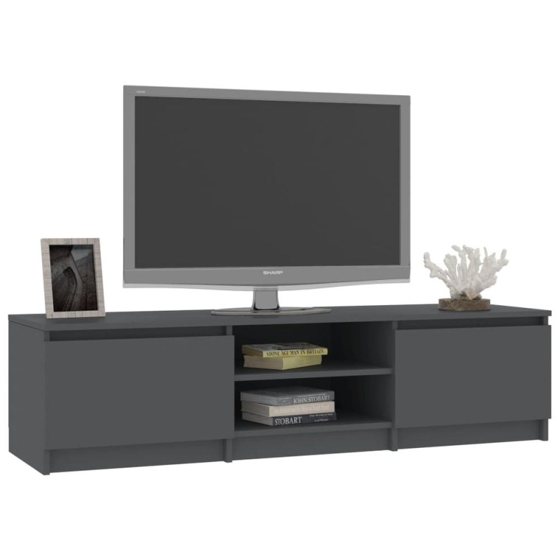 Vidaxl Tv Cabinet Gray 55.1"X15.7"X14" Chipboard