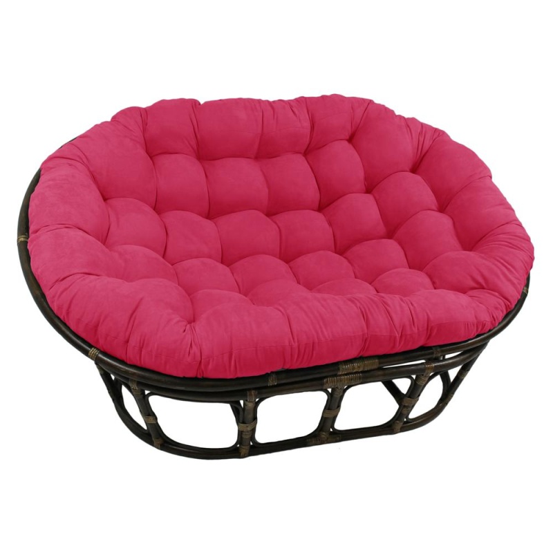 78-Inch by 58-Inch Solid Microsuede Double Papasan Cushion