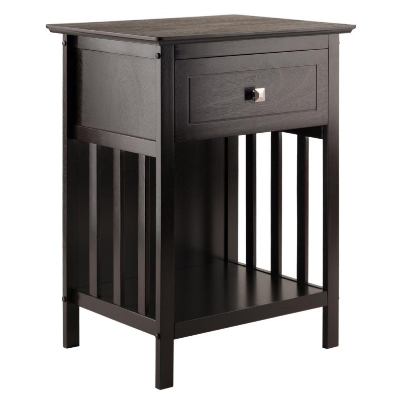 Marcel Accent Table In Coffee Finish