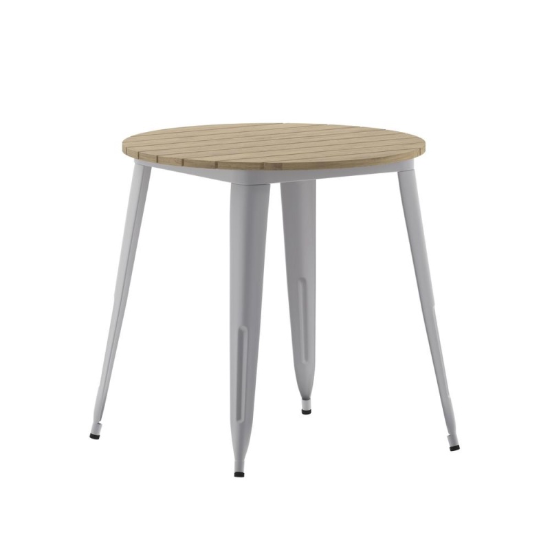 Contemporary 30" Round Commercial Dining Table For 4