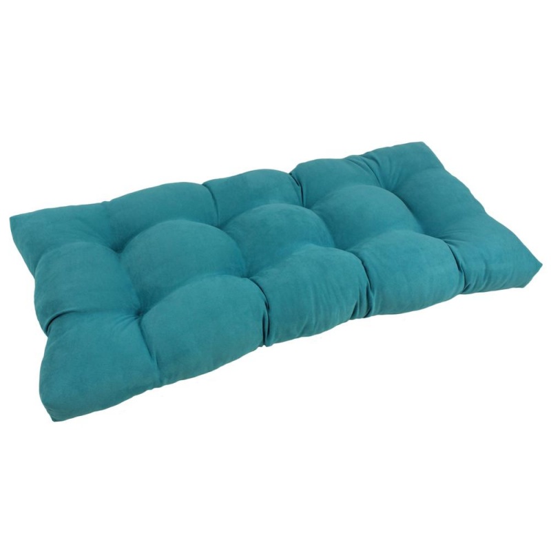 42-Inch by 19-Inch Squared Micro Suede Tufted Loveseat Cushion