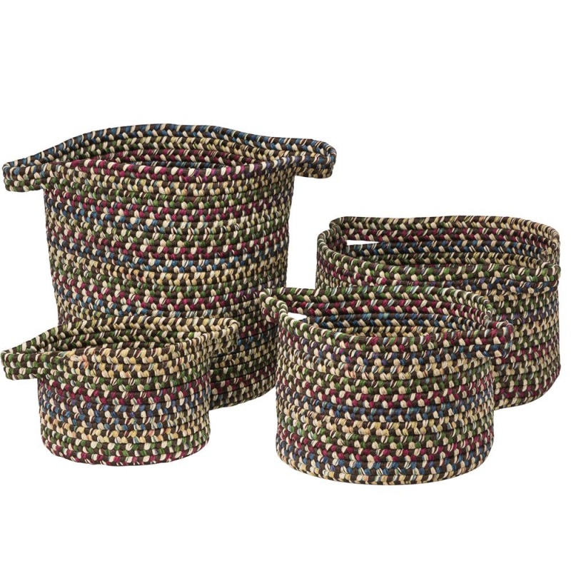 American Farmhouse Vintage 4-Piece Basket Set - Brown